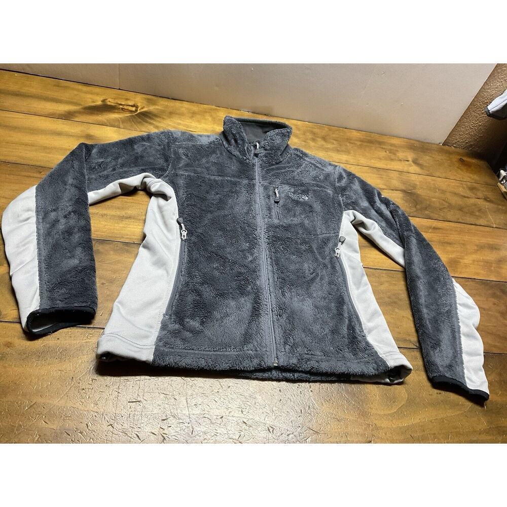 Mountain Hardwear Monkey Fleece Fuzzy Full Zip Jacket Womens Size XS Gray
